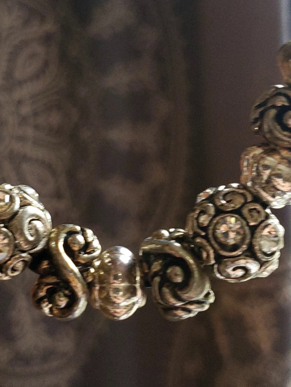 Black‎ Braided Necklace With Crystal Faux Silver Necklace Jewelry Women - Picture 4 of 11